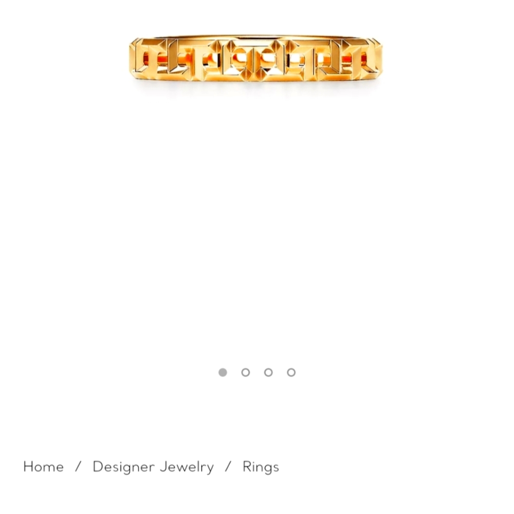 Tiffany T true 18Y gold ring